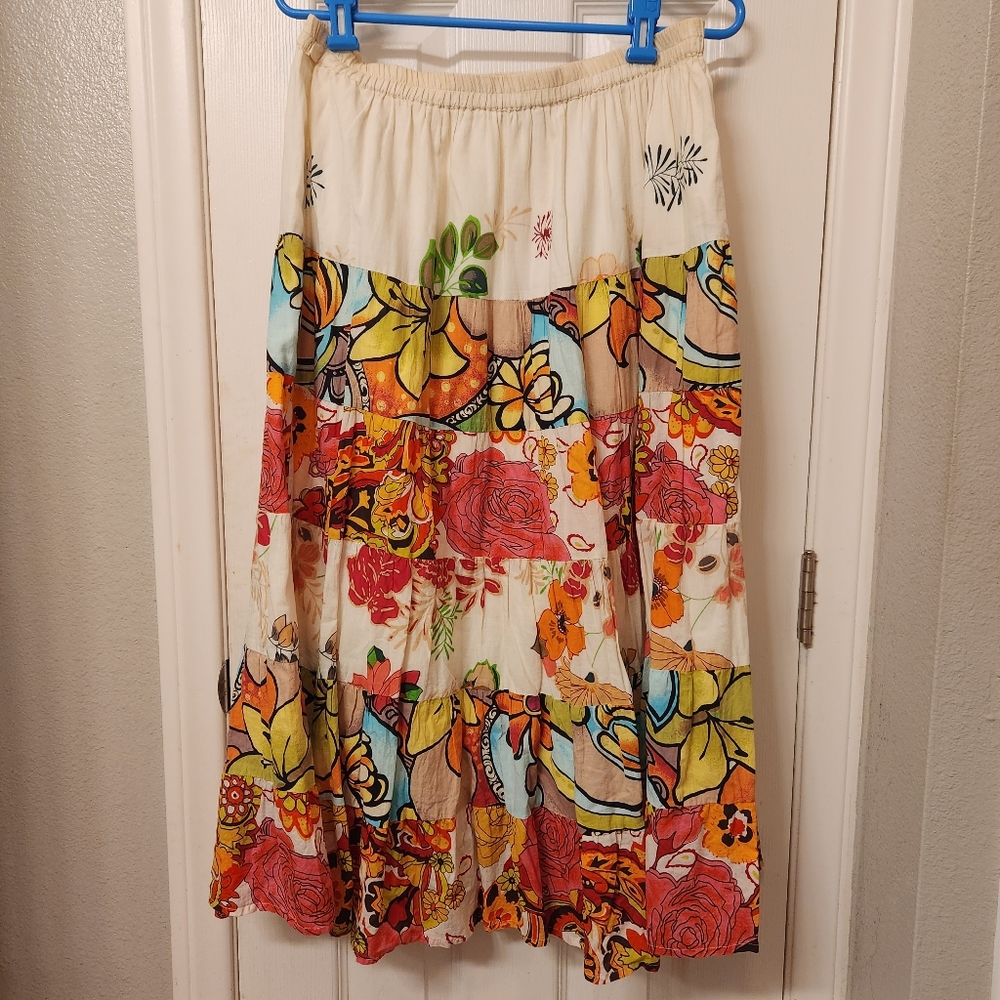 Drapers & Damon's vintage floral maxi skirt size L